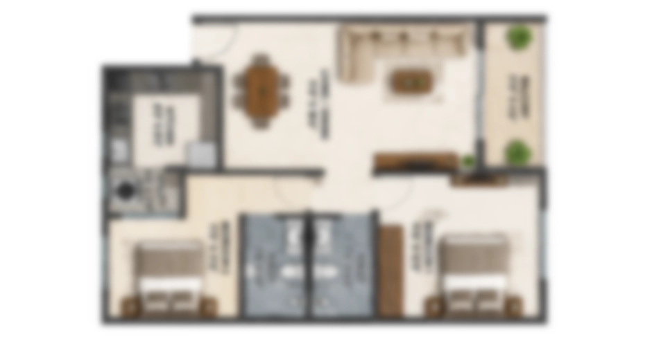 Rustomjee Thane West Floor Plan